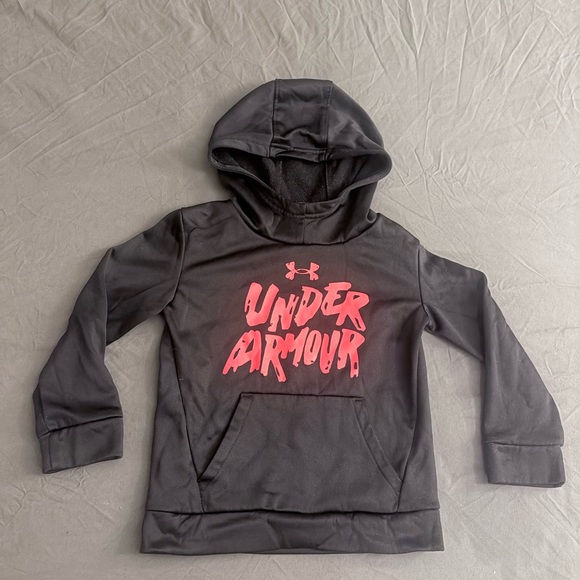 Under Armour Kids Charcoal Hoodie with Red Logo and GAP zip hoodie - Picture 3 of 7
